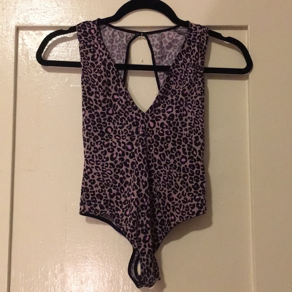 VS leopard print bodysuit